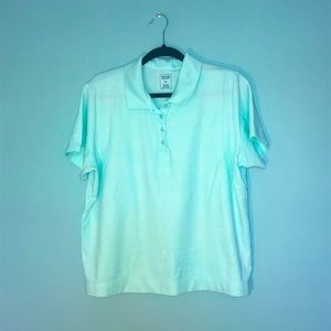 🦋 NWOT✨Hasting and Smith Blue Aqua Polo Tee Shirt